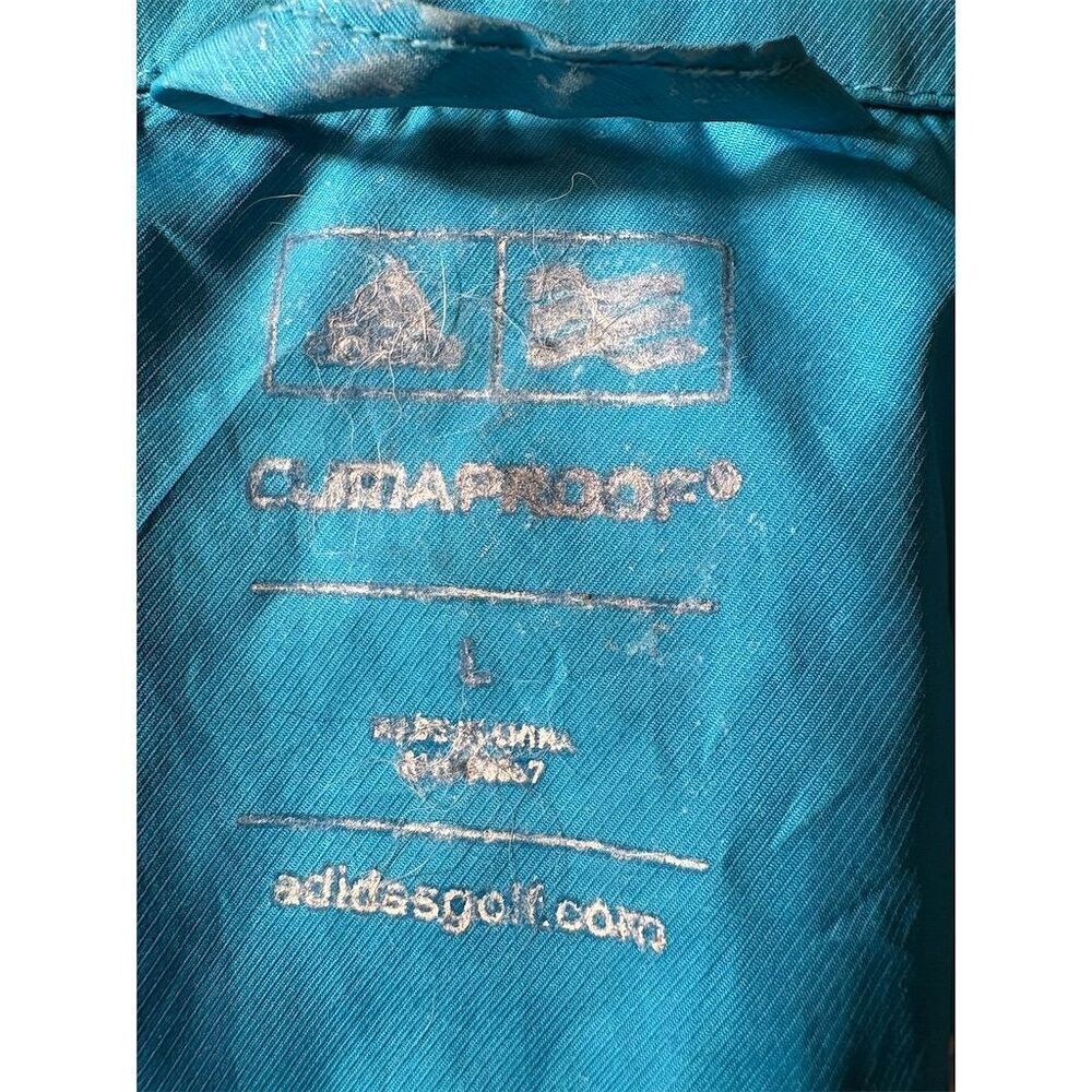 Adidas Women's Blue Climaproof Golf Jacket Size L Long Sleeve Casual - Picture 9 of 11